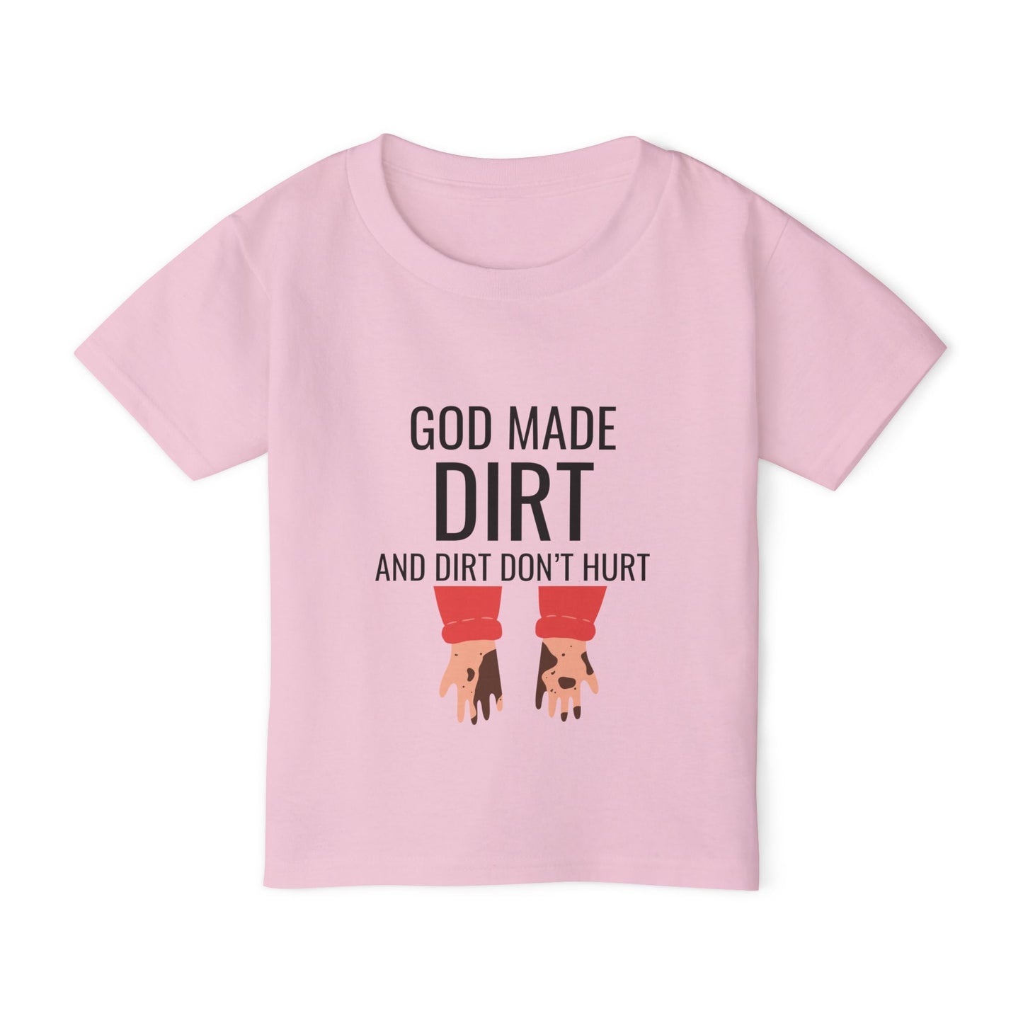 "God Made Dirt" Toddler T-Shirt - Fun & Playful Design for Kids