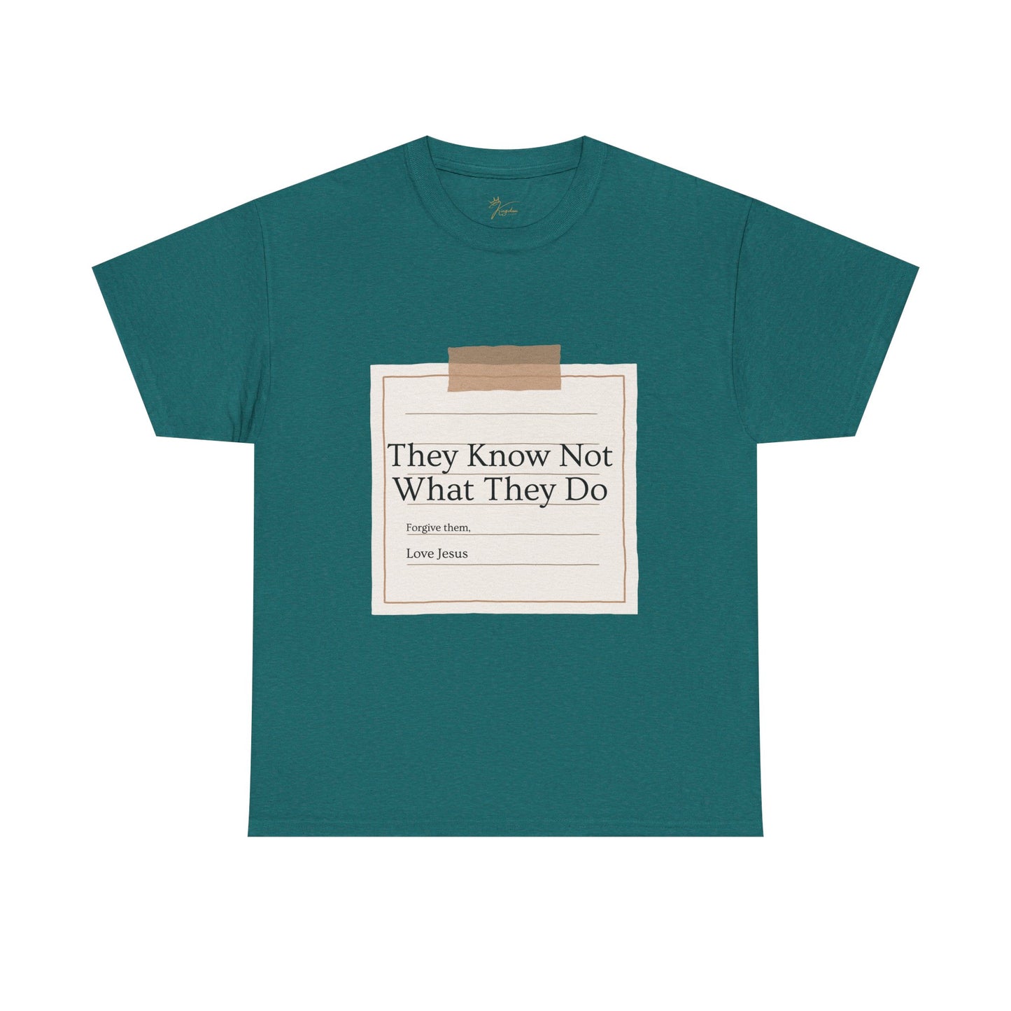 Christian Message Unisex Heavy Cotton Tee - "They Know Not What They Do"