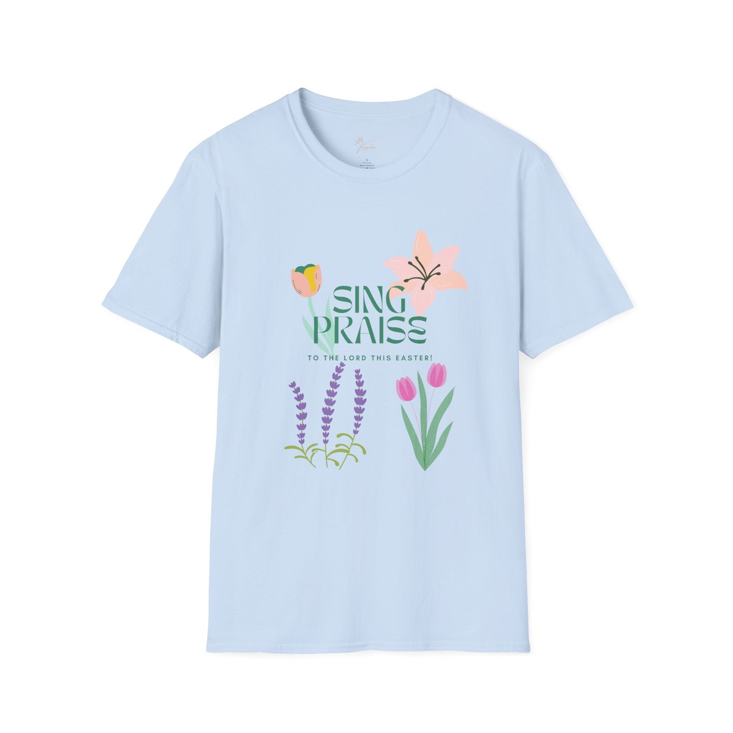 Easter Floral T-Shirt - 'Sing Praises' Design