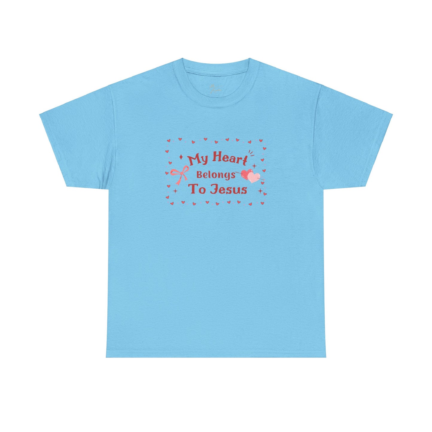 Faith-Inspired Unisex Heavy Cotton Tee - 'My Heart Belongs To Jesus'