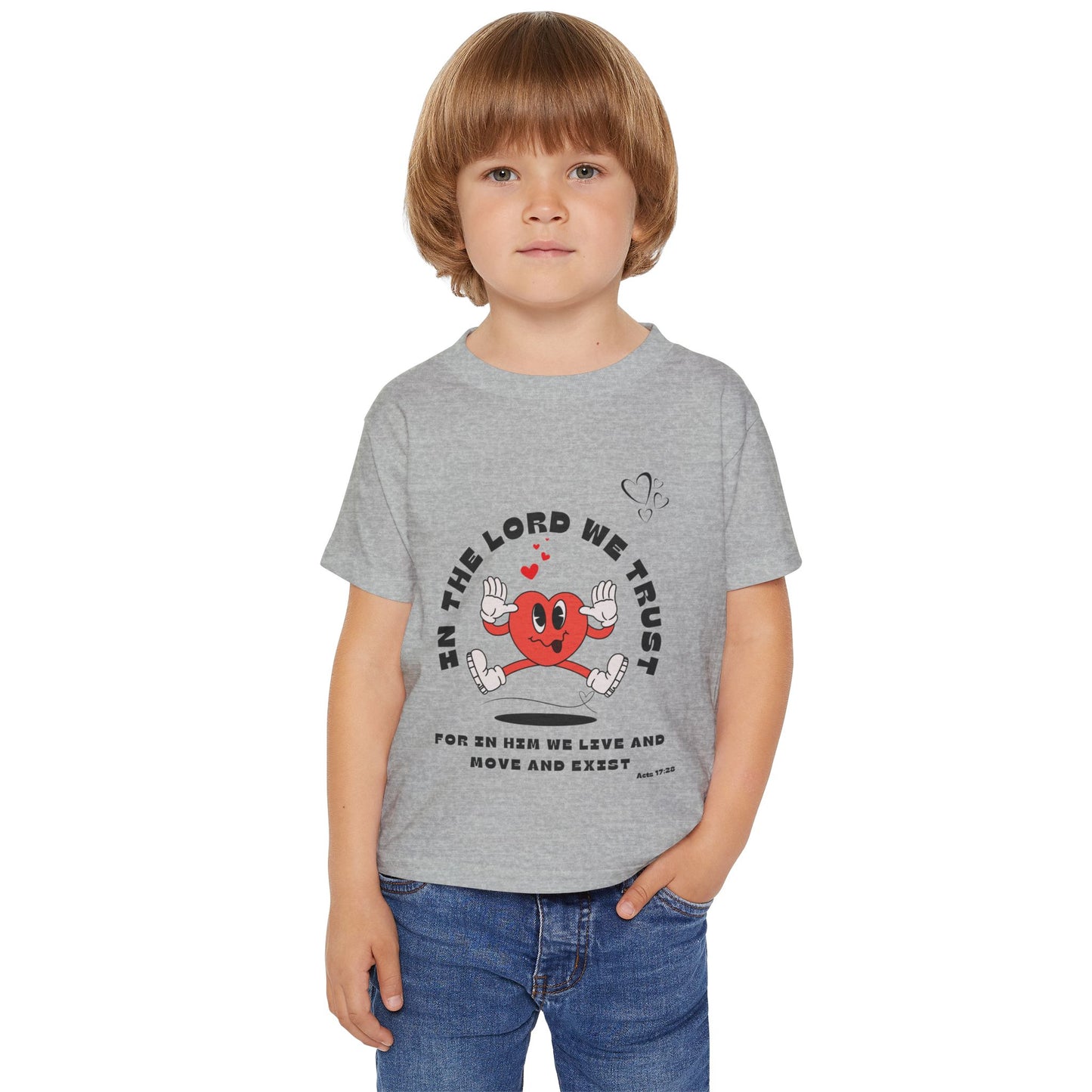 Cute Toddler T-Shirt - "In The Lord We Trust" Design