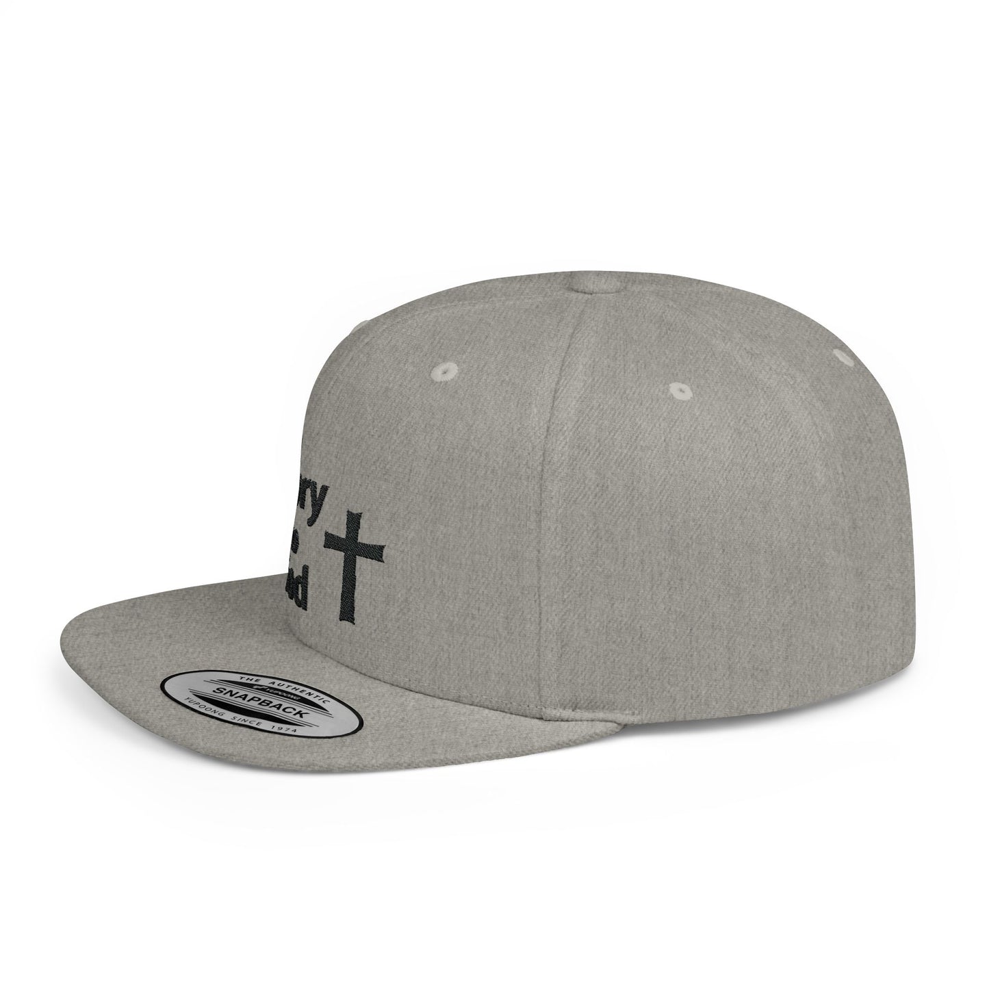 Glory to God Flat Bill Snapback Cap – Stylish Faith-Inspired Hat
