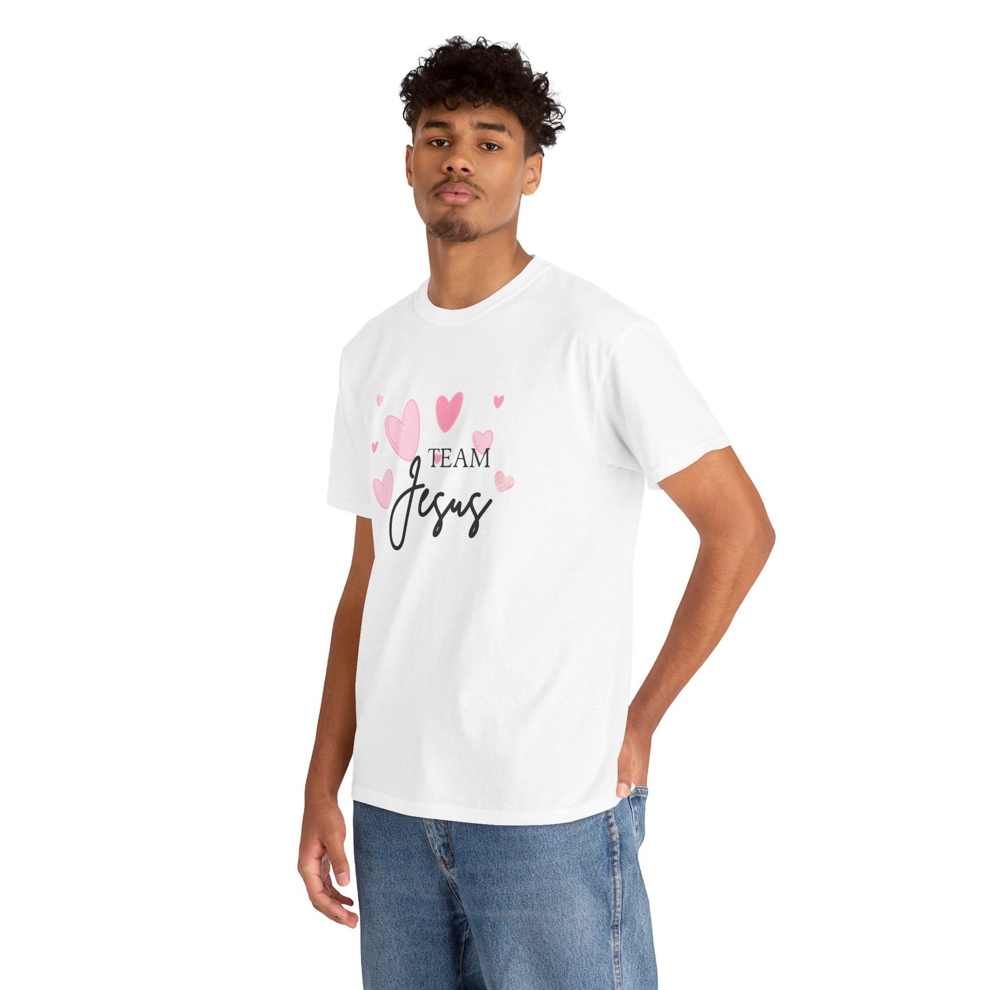 Team Jesus Unisex Heavy Cotton Tee – Perfect for Faith Lovers and Church Events