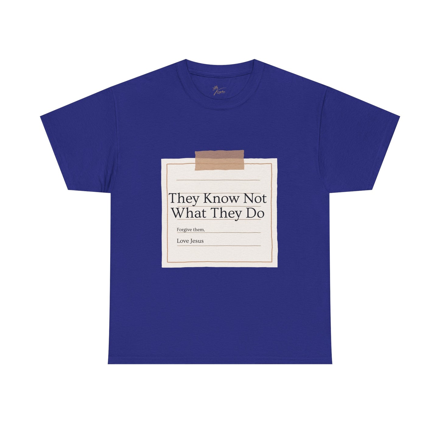 Christian Message Unisex Heavy Cotton Tee - "They Know Not What They Do"