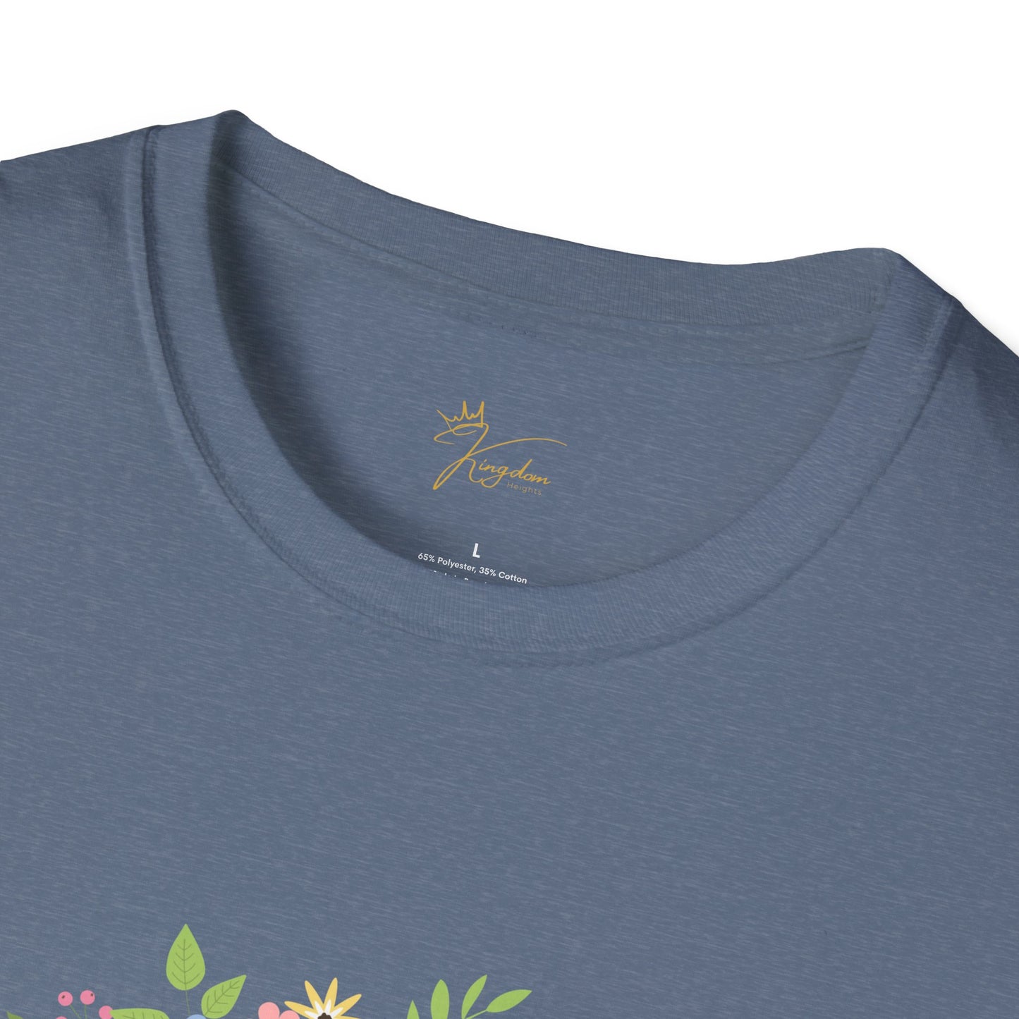 He is Risen Floral Unisex Softstyle T-Shirt | Easter Celebration Tee
