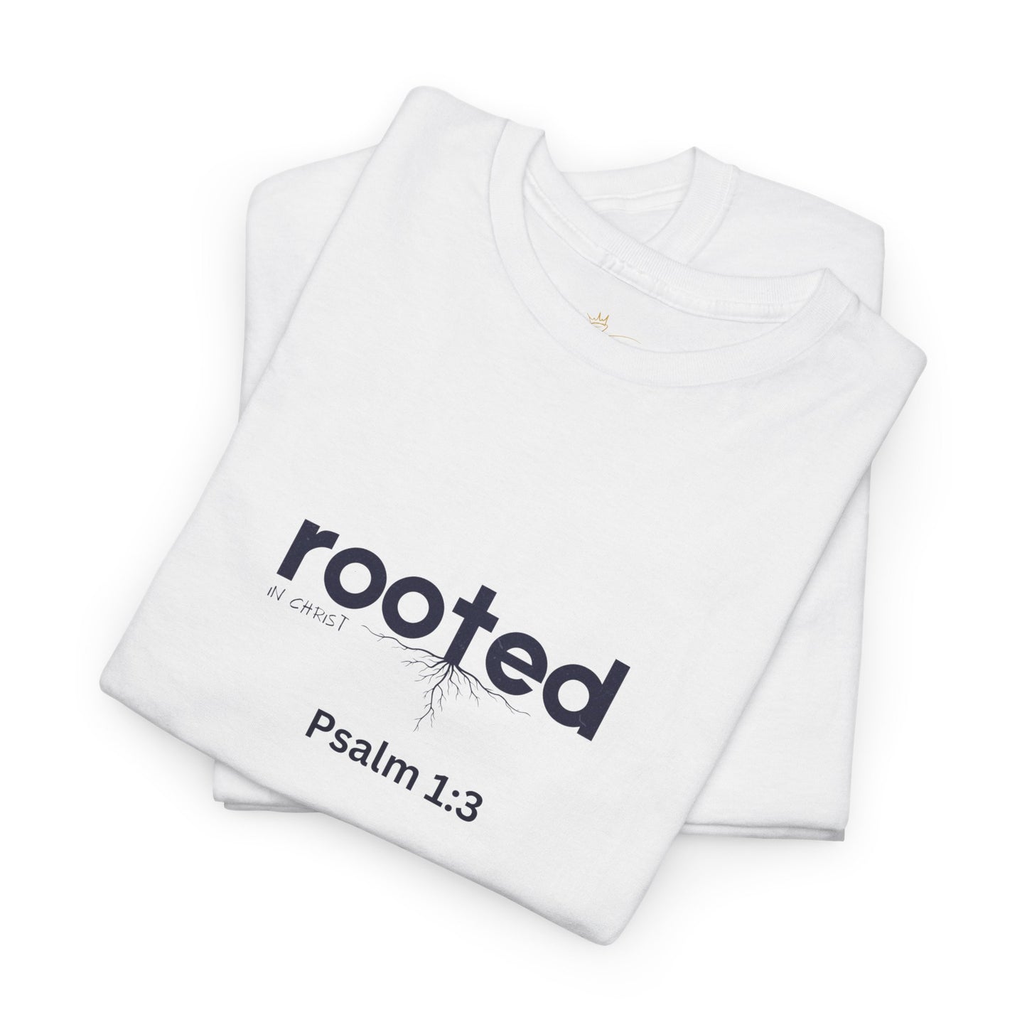Inspirational Unisex Heavy Cotton Tee - "Rooted Psalm 1:3"
