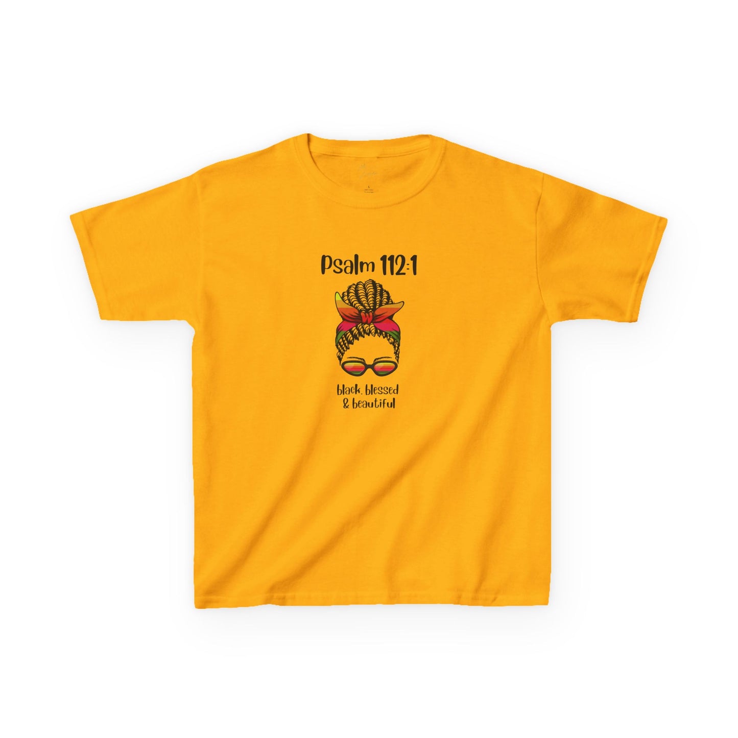 Kids Inspirational Tee - Psalm 112:1 - Blessed & Beautiful