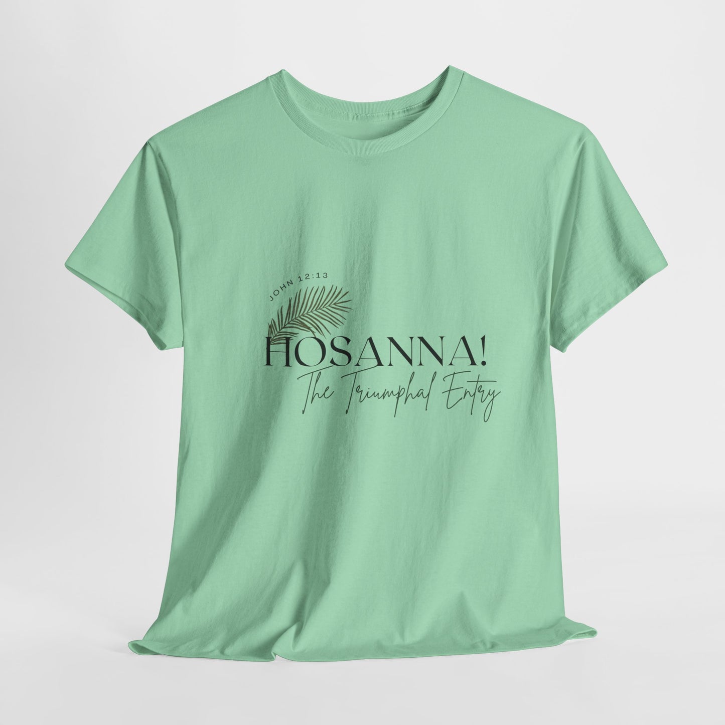 Unisex Heavy Cotton Tee - "HOSANNA! The Triumphal Entry" - Perfect for Easter Celebrations