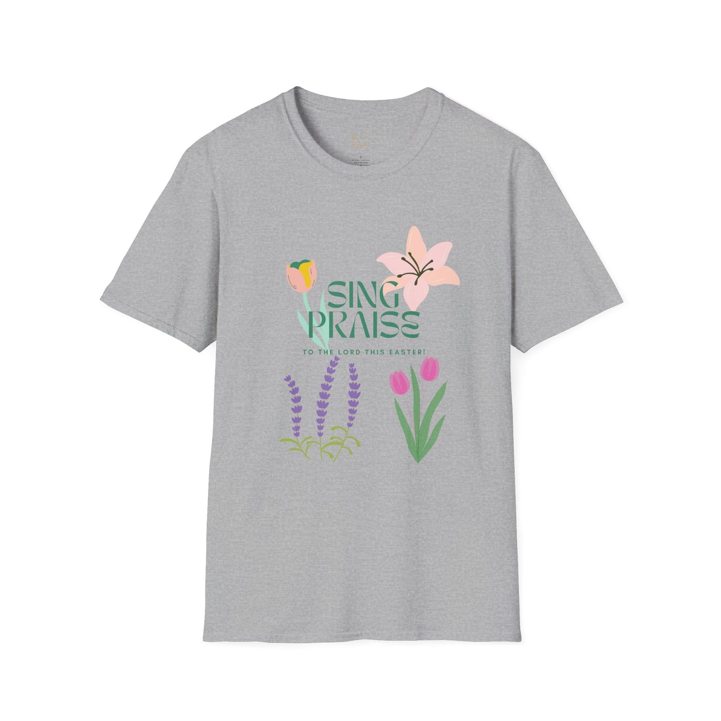 Easter Floral T-Shirt - 'Sing Praises' Design