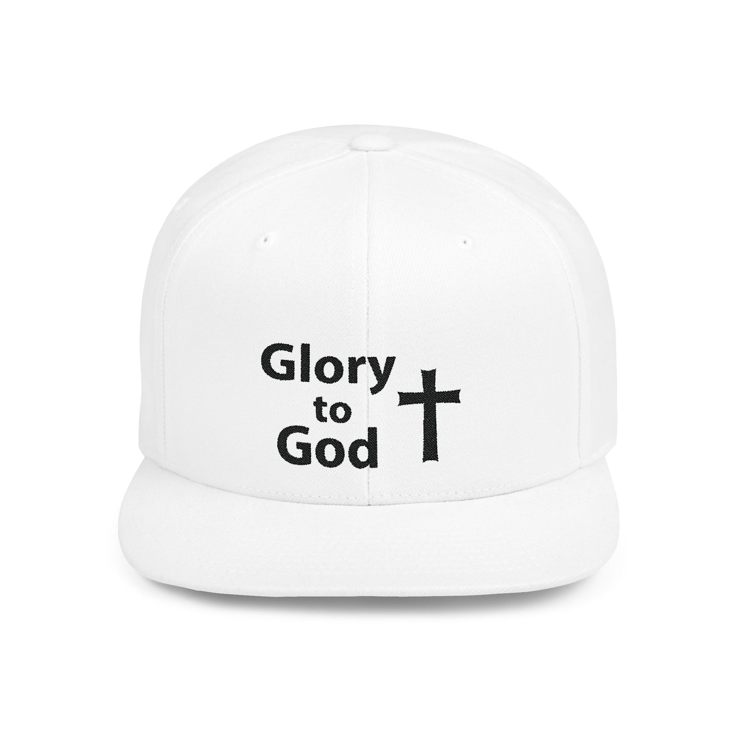 Glory to God Flat Bill Snapback Cap – Stylish Faith-Inspired Hat