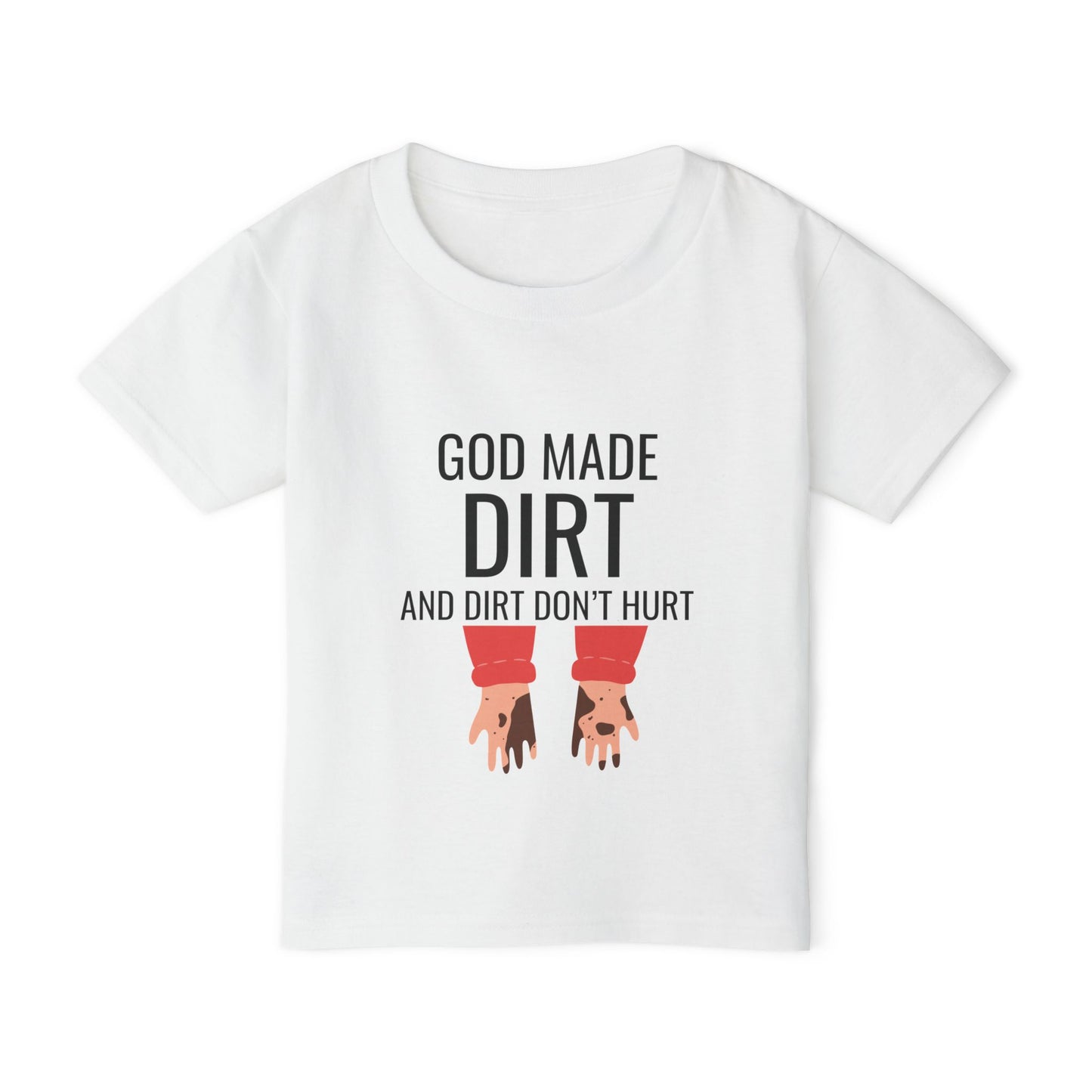 "God Made Dirt" Toddler T-Shirt - Fun & Playful Design for Kids