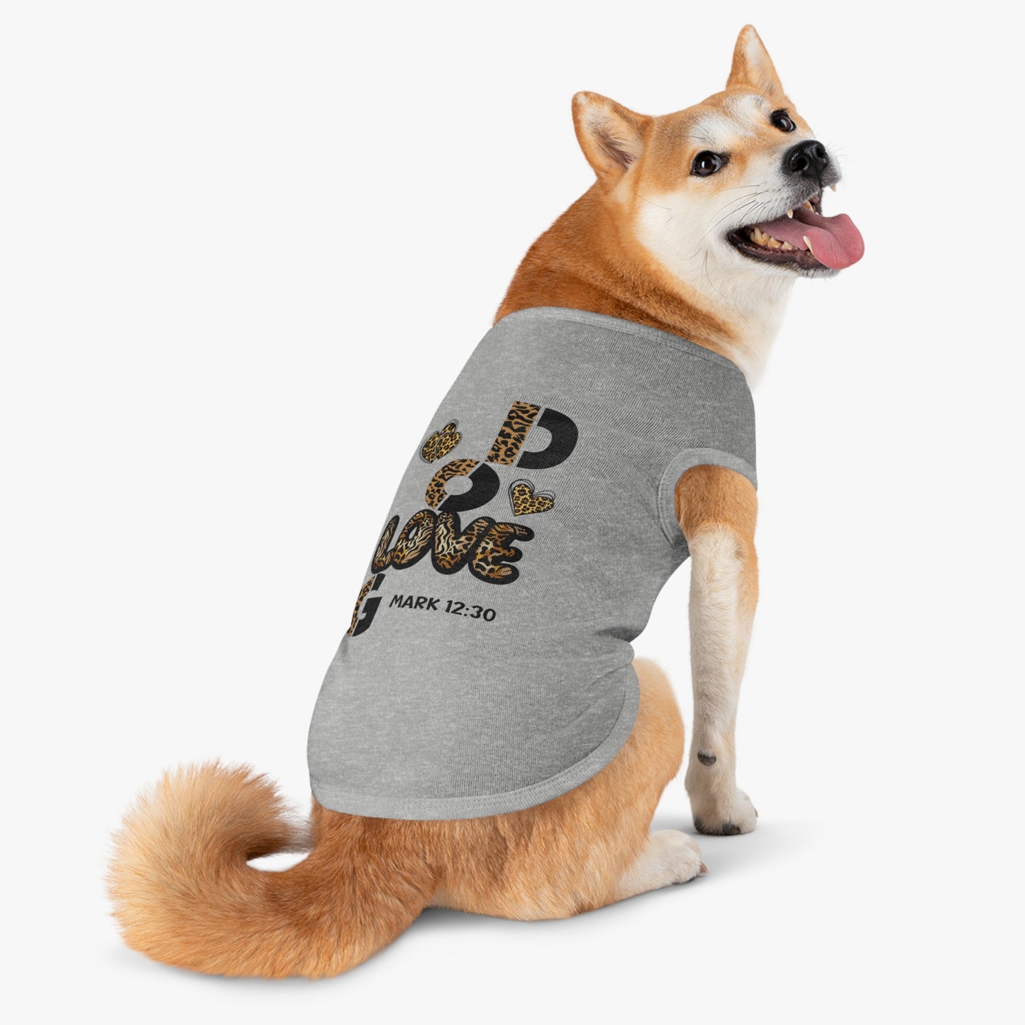 Stylish Pet Tank Top - "Love God" Design for Happy Pets