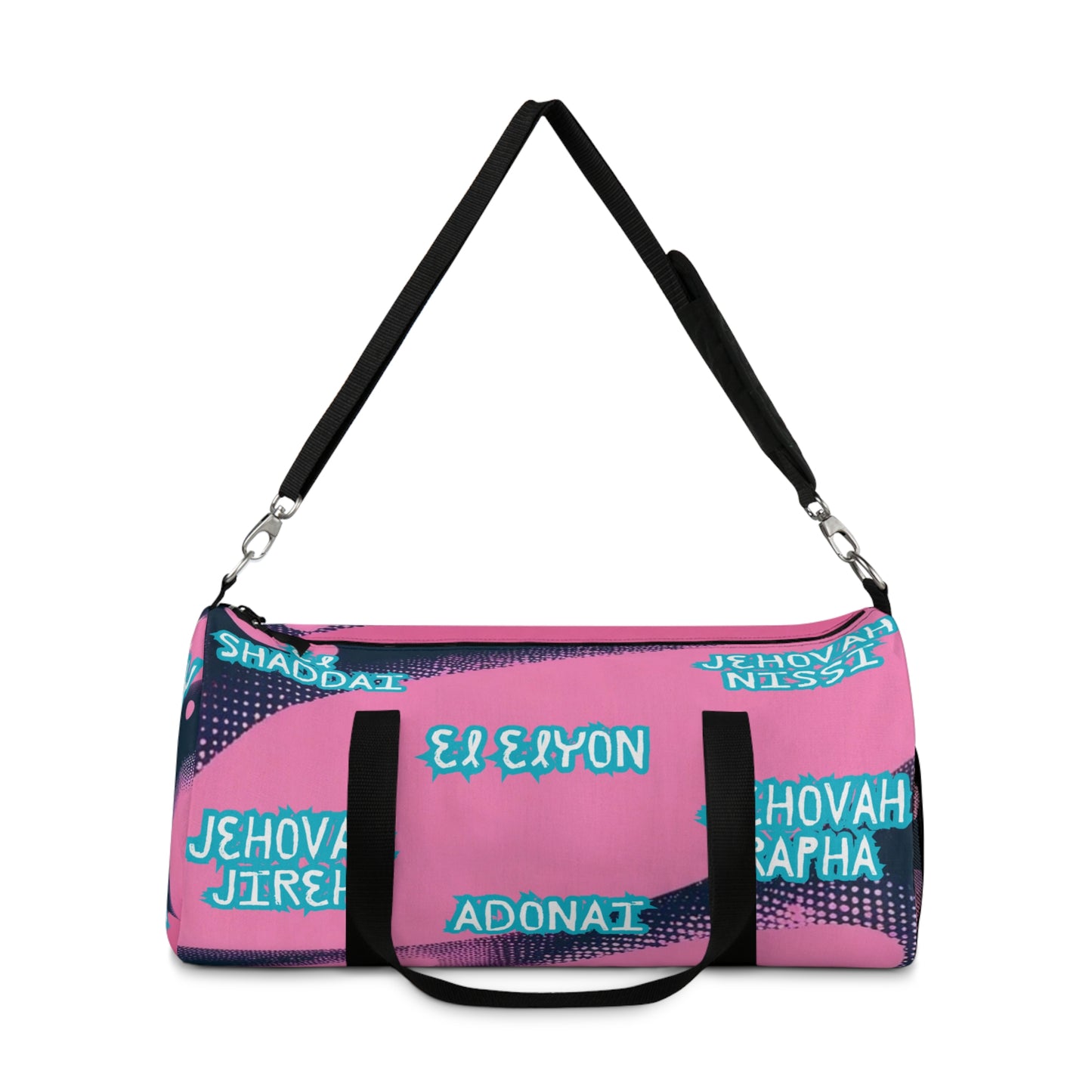 Inspirational Duffel Bag with Names of God - Perfect for Gym & Travel