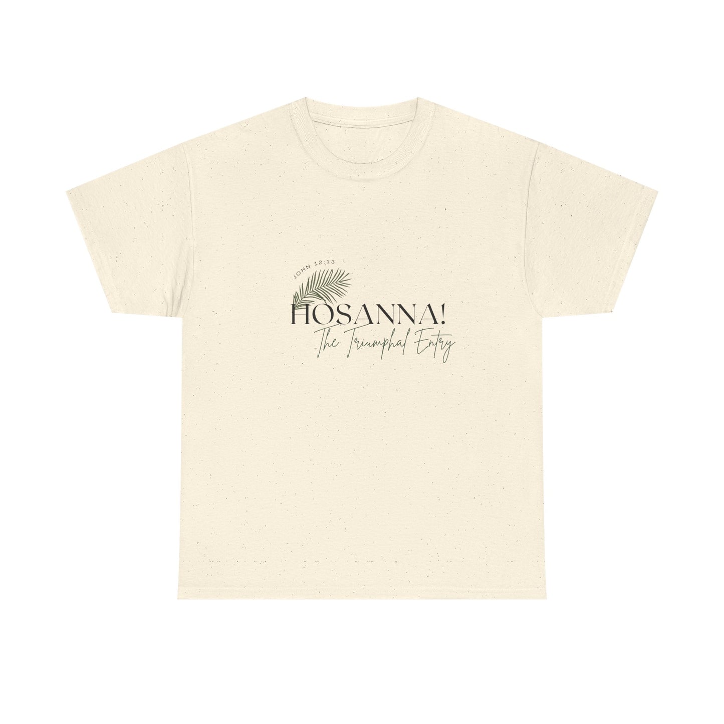 Unisex Heavy Cotton Tee - "HOSANNA! The Triumphal Entry" - Perfect for Easter Celebrations