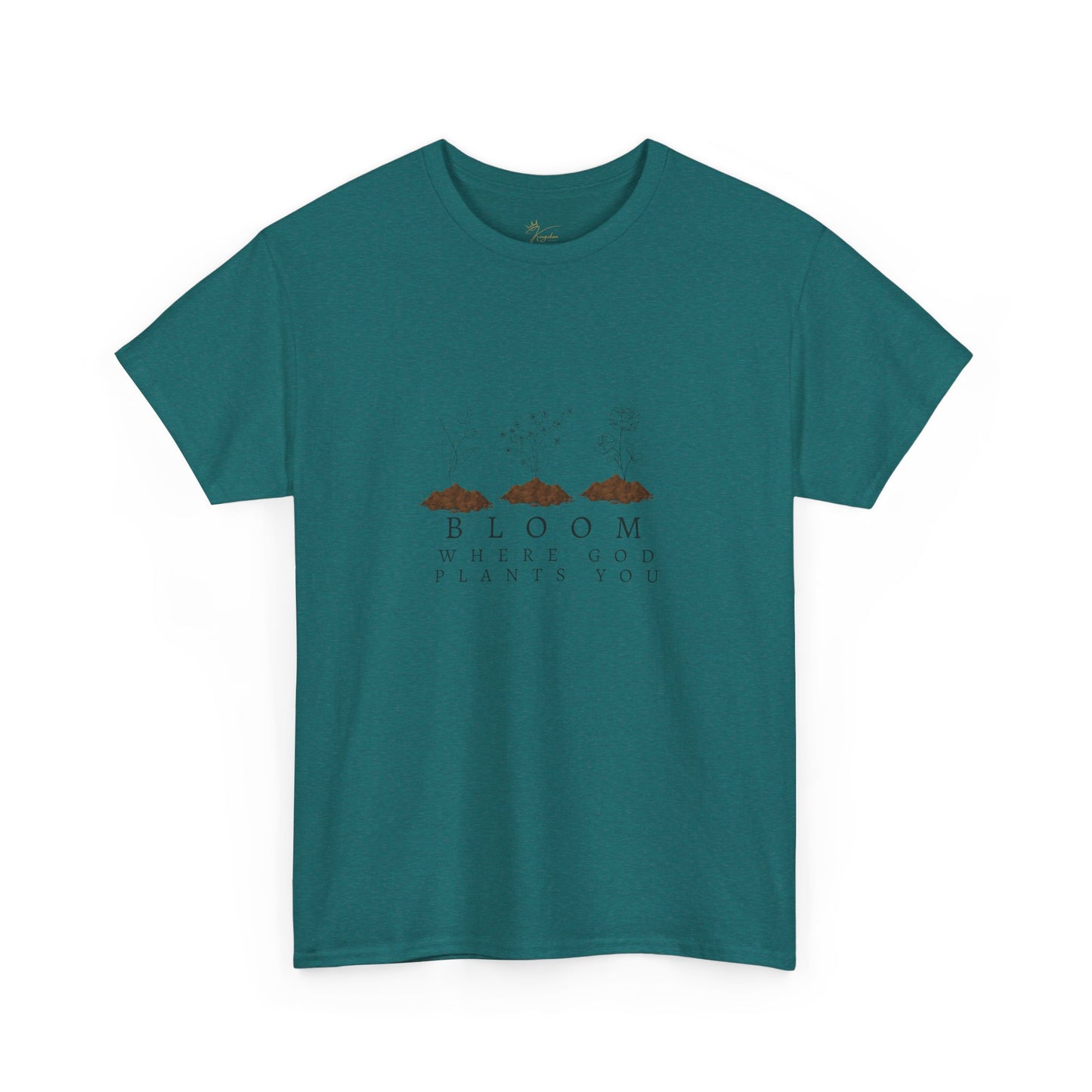 Bloom Where God Plants You Unisex Heavy Cotton Tee
