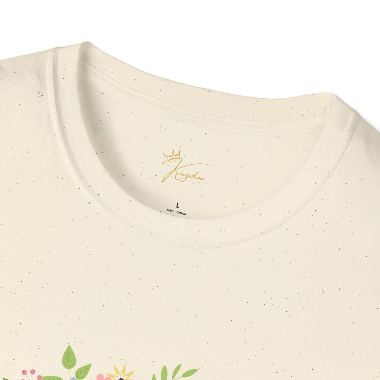 He is Risen Floral Unisex Softstyle T-Shirt | Easter Celebration Tee