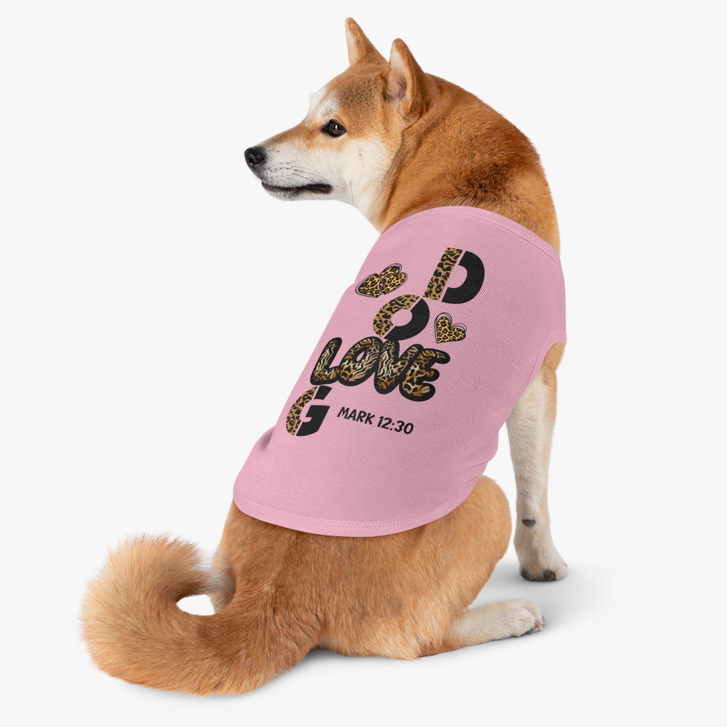 Stylish Pet Tank Top - "Love God" Design for Happy Pets