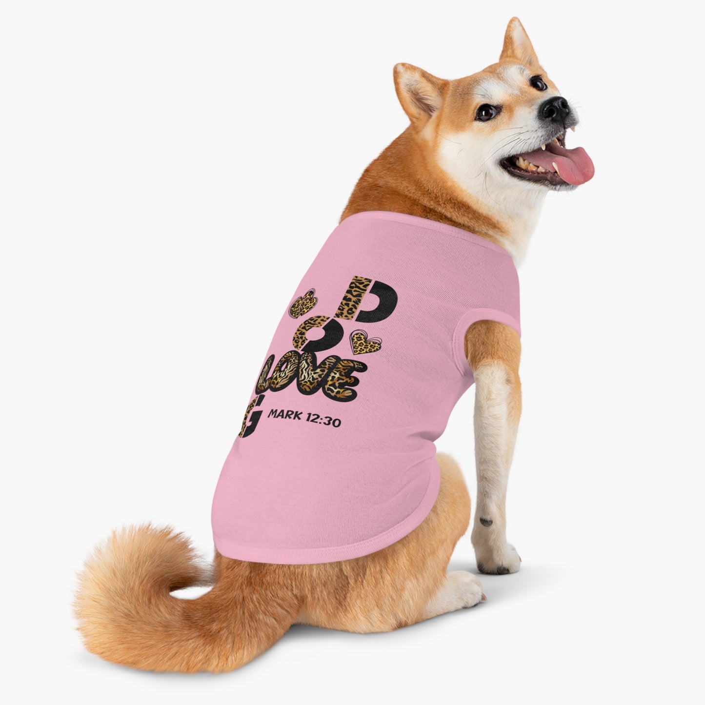 Stylish Pet Tank Top - "Love God" Design for Happy Pets