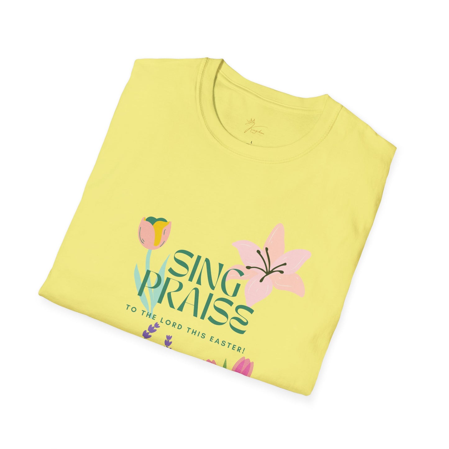 Easter Floral T-Shirt - 'Sing Praises' Design