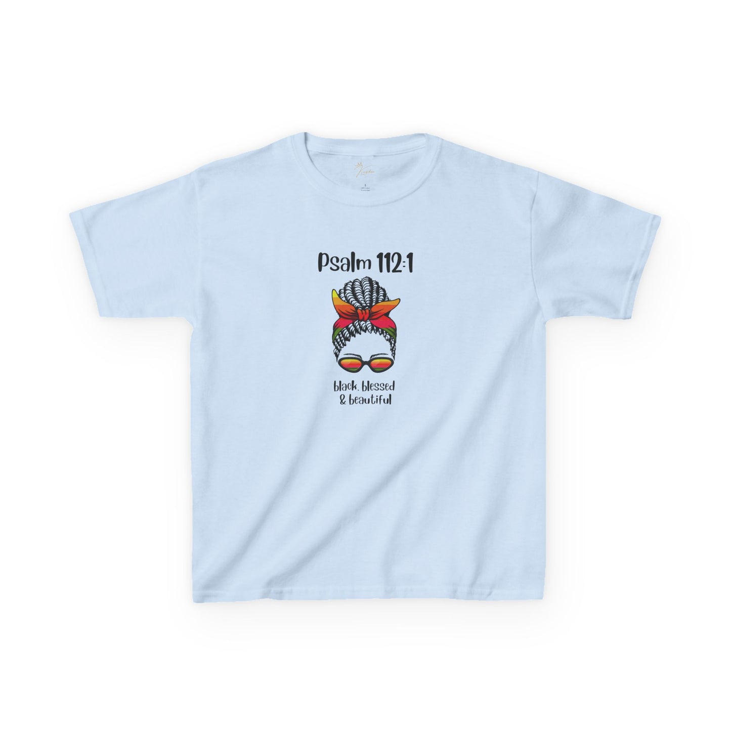 Kids Inspirational Tee - Psalm 112:1 - Blessed & Beautiful