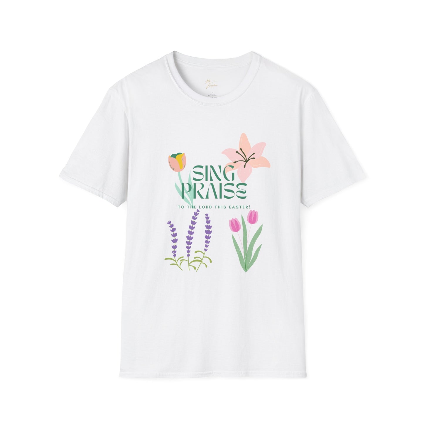 Easter Floral T-Shirt - 'Sing Praises' Design