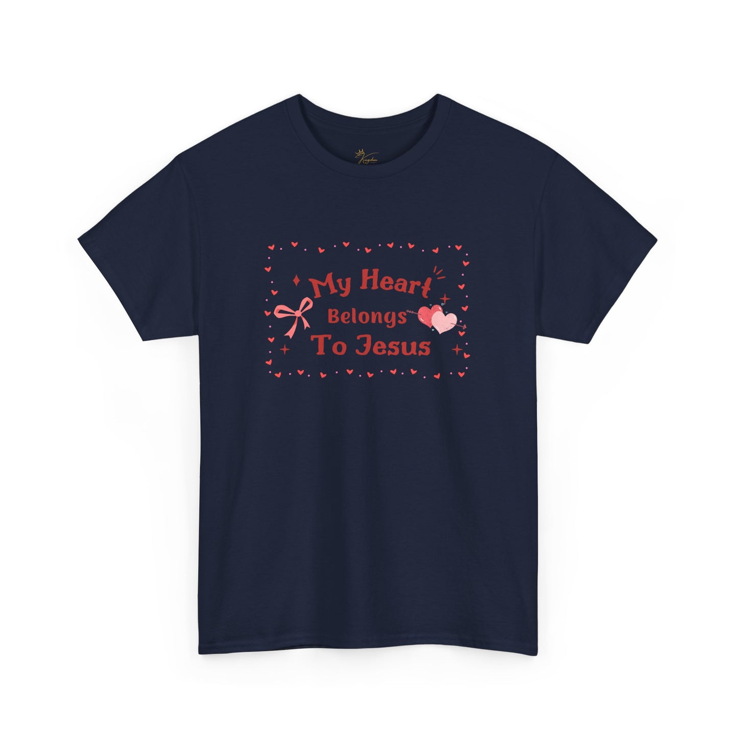 Faith-Inspired Unisex Heavy Cotton Tee - 'My Heart Belongs To Jesus'