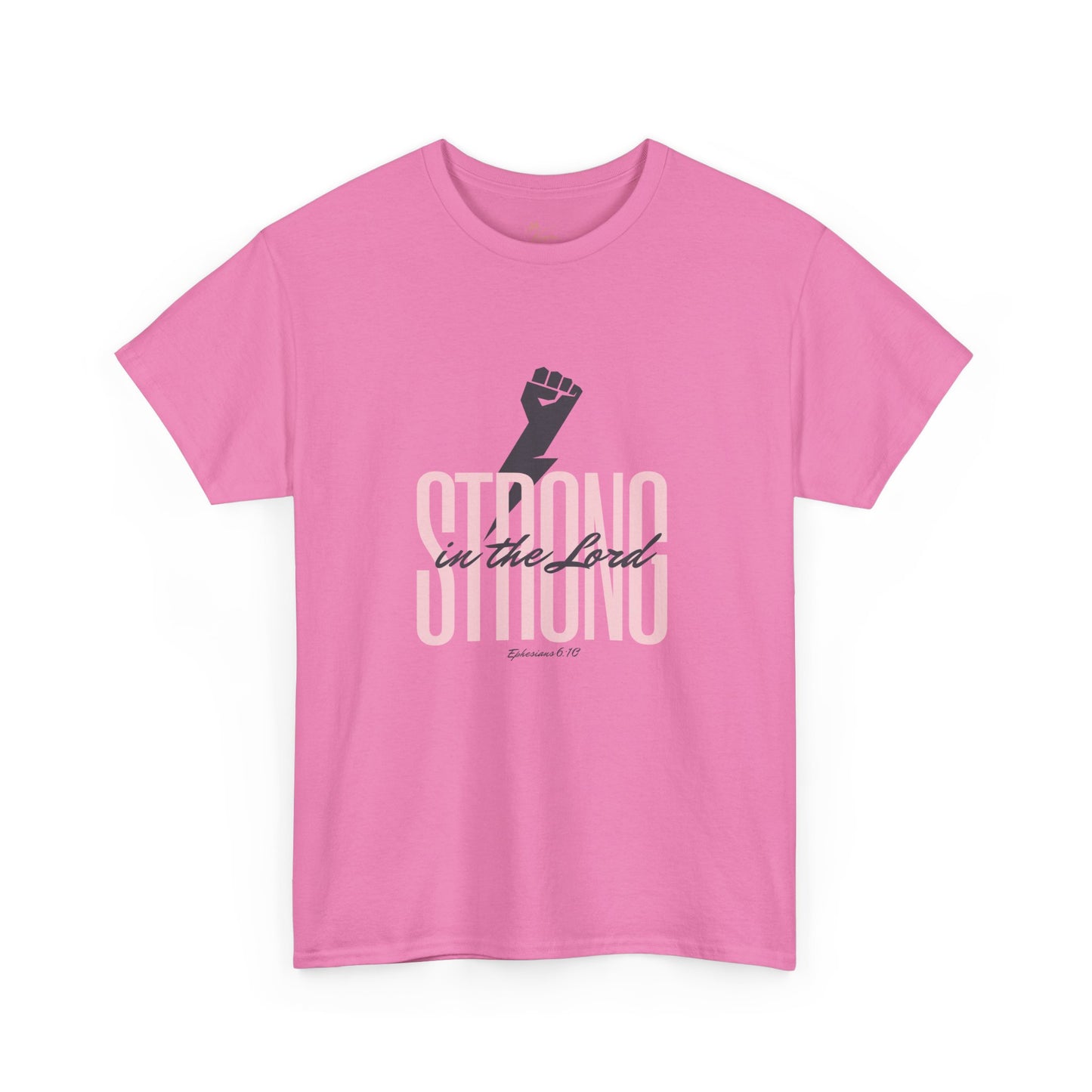 Strong in the Lord Unisex Heavy Cotton Tee - Inspirational Faith T-Shirt