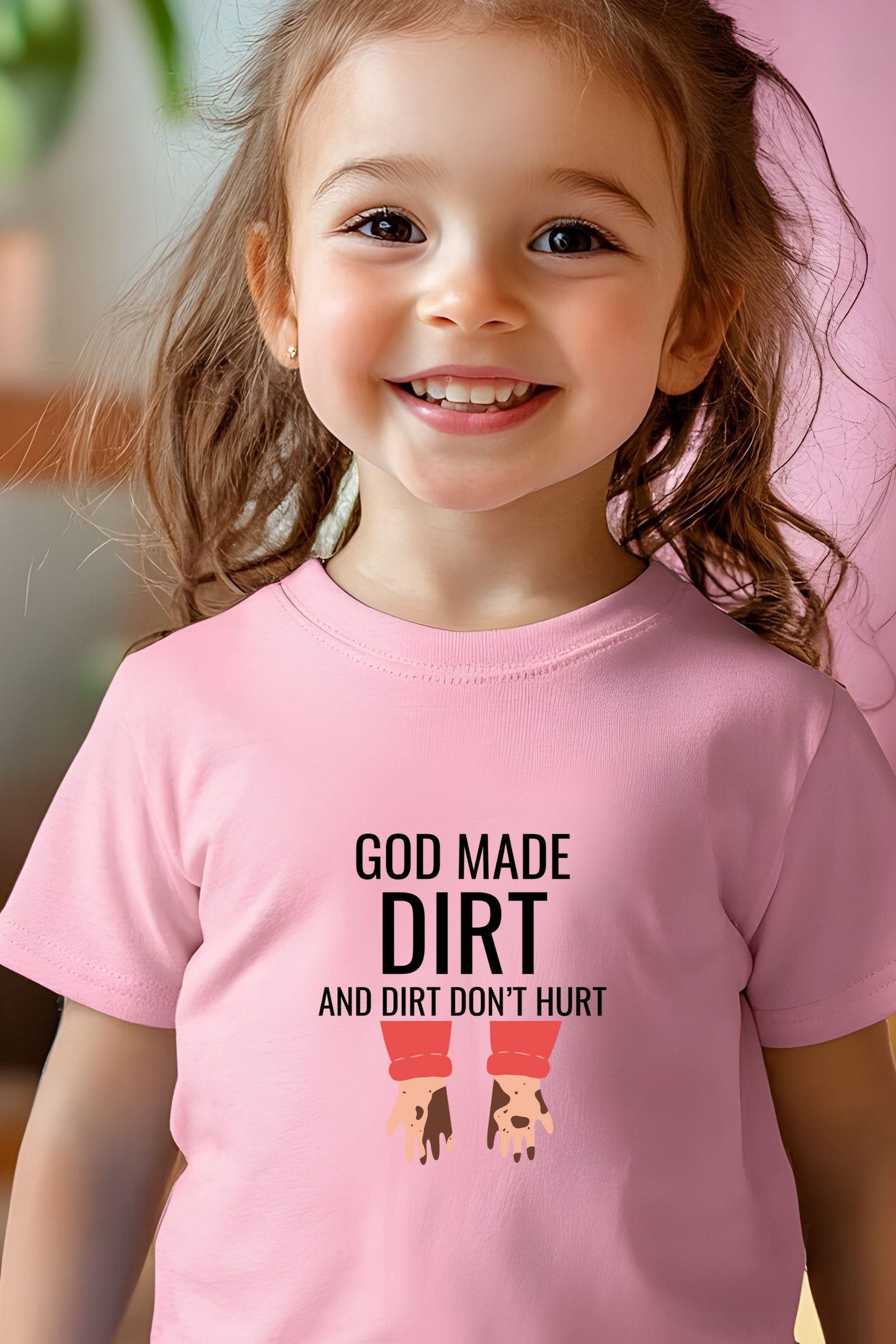 "God Made Dirt" Toddler T-Shirt - Fun & Playful Design for Kids