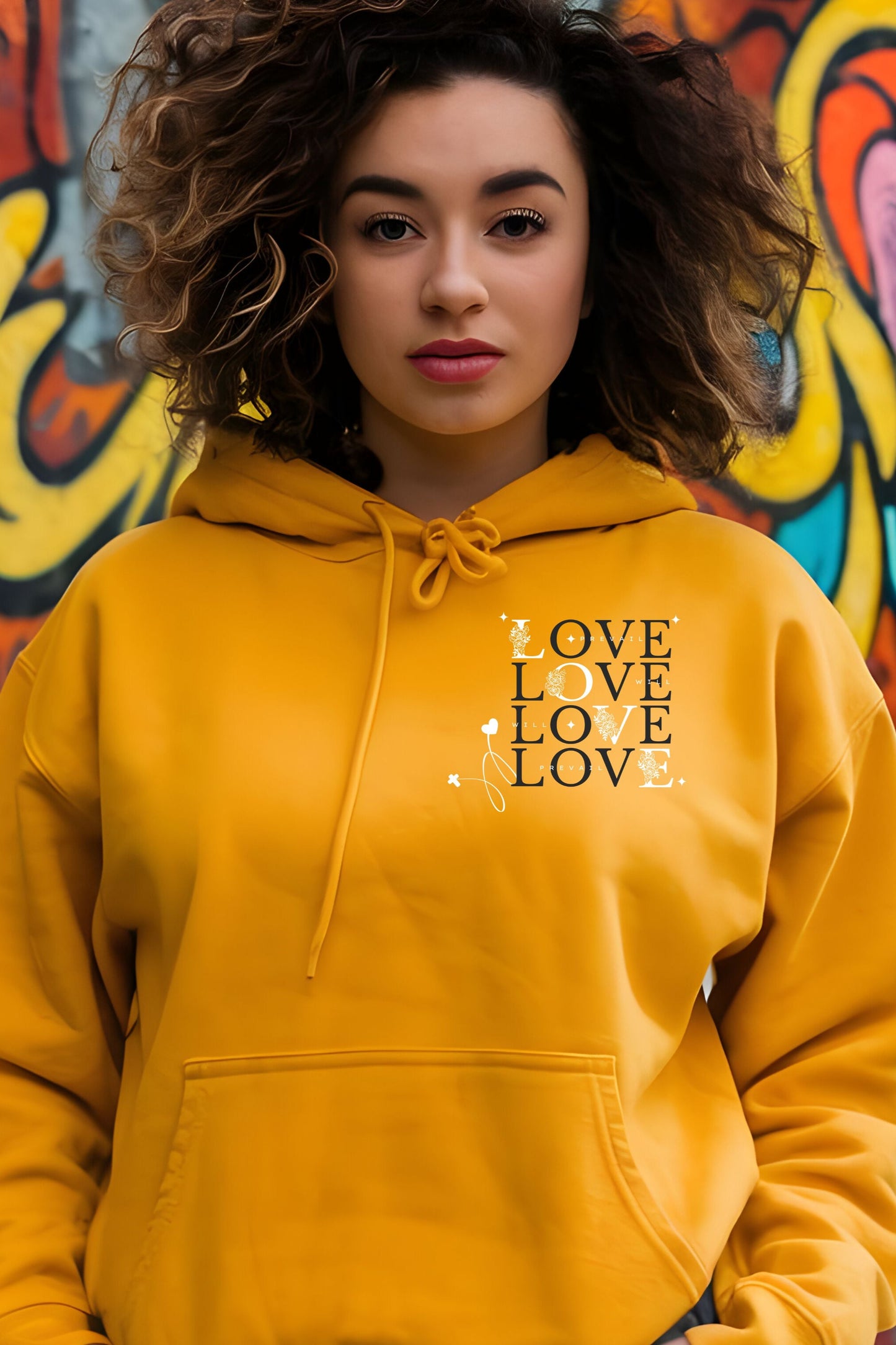 Love Will Prevail Hoodie - Unisex Love Graphic Hoodie