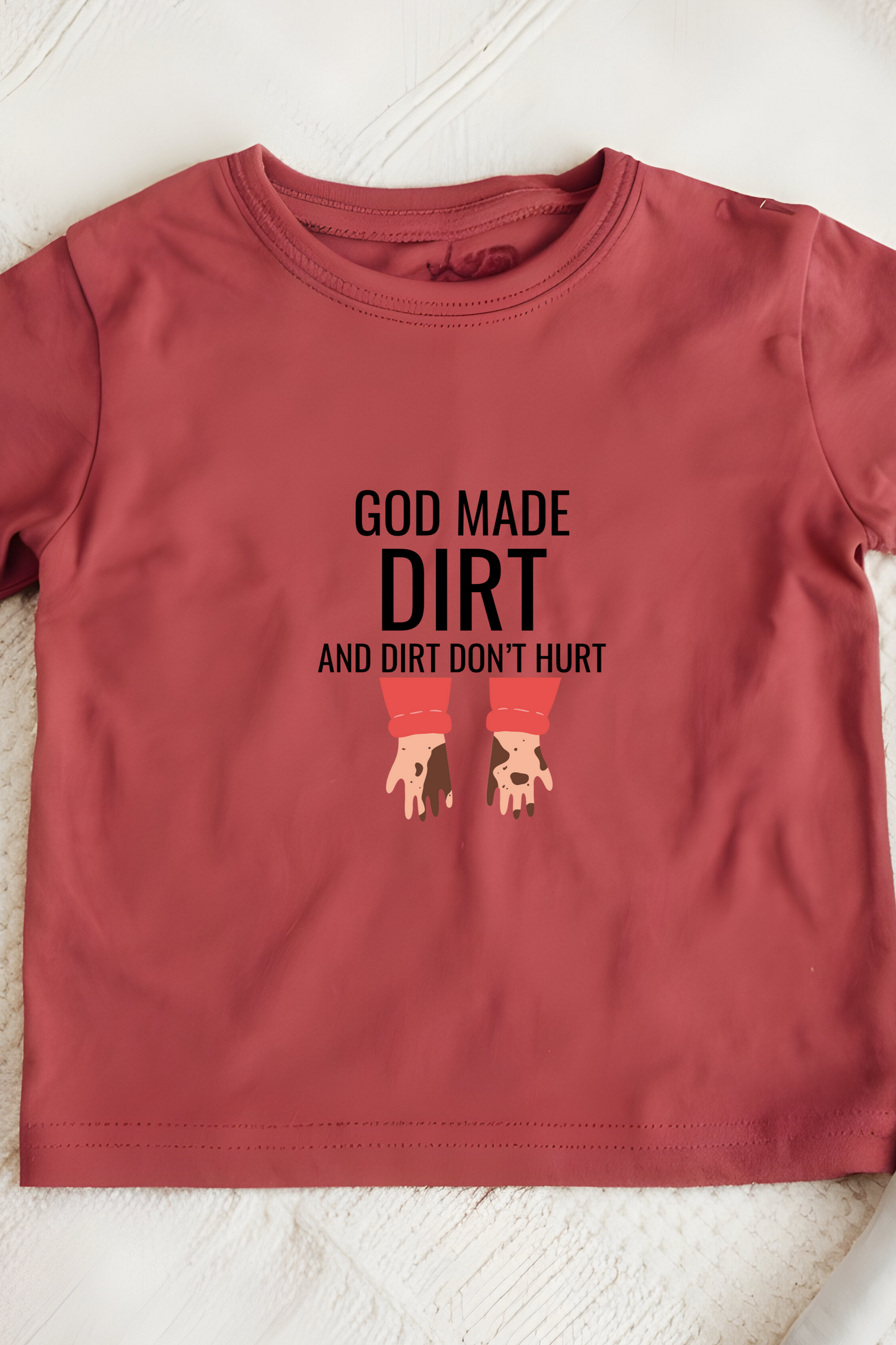 Infant Graphic T-Shirt - God Made Dirt Design for Little Explorers