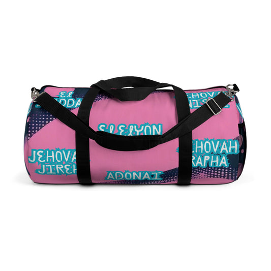 Inspirational Duffel Bag with Names of God - Perfect for Gym & Travel