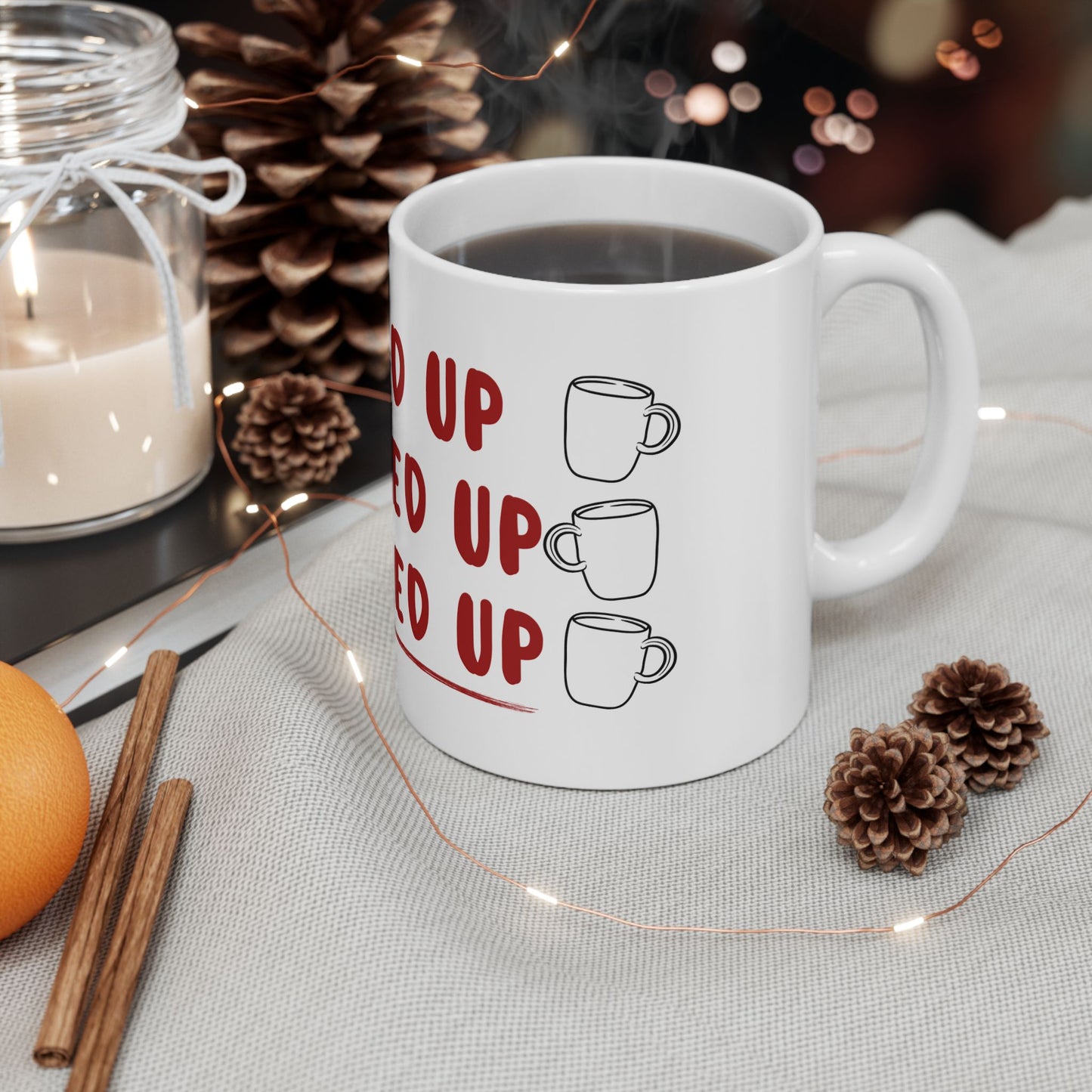 Prayed Up Ceramic Mug - Inspirational Coffee Cup for Daily Motivation