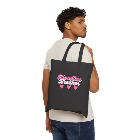 Bloodline Breaker Cotton Canvas Tote Bag - Eco-Friendly Shopping & Gift Tote