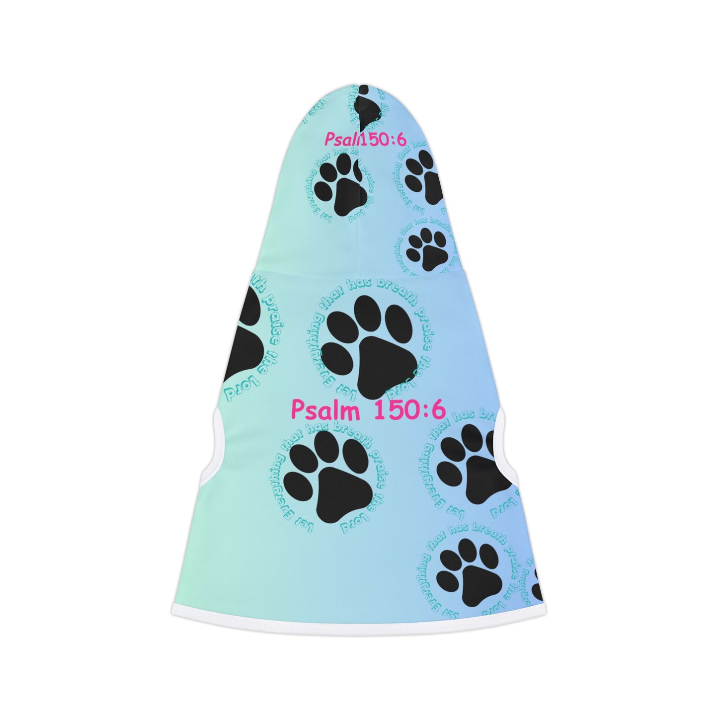 Colorful Pet Hoodie with Paw Print Design - Perfect for Dog Lovers!