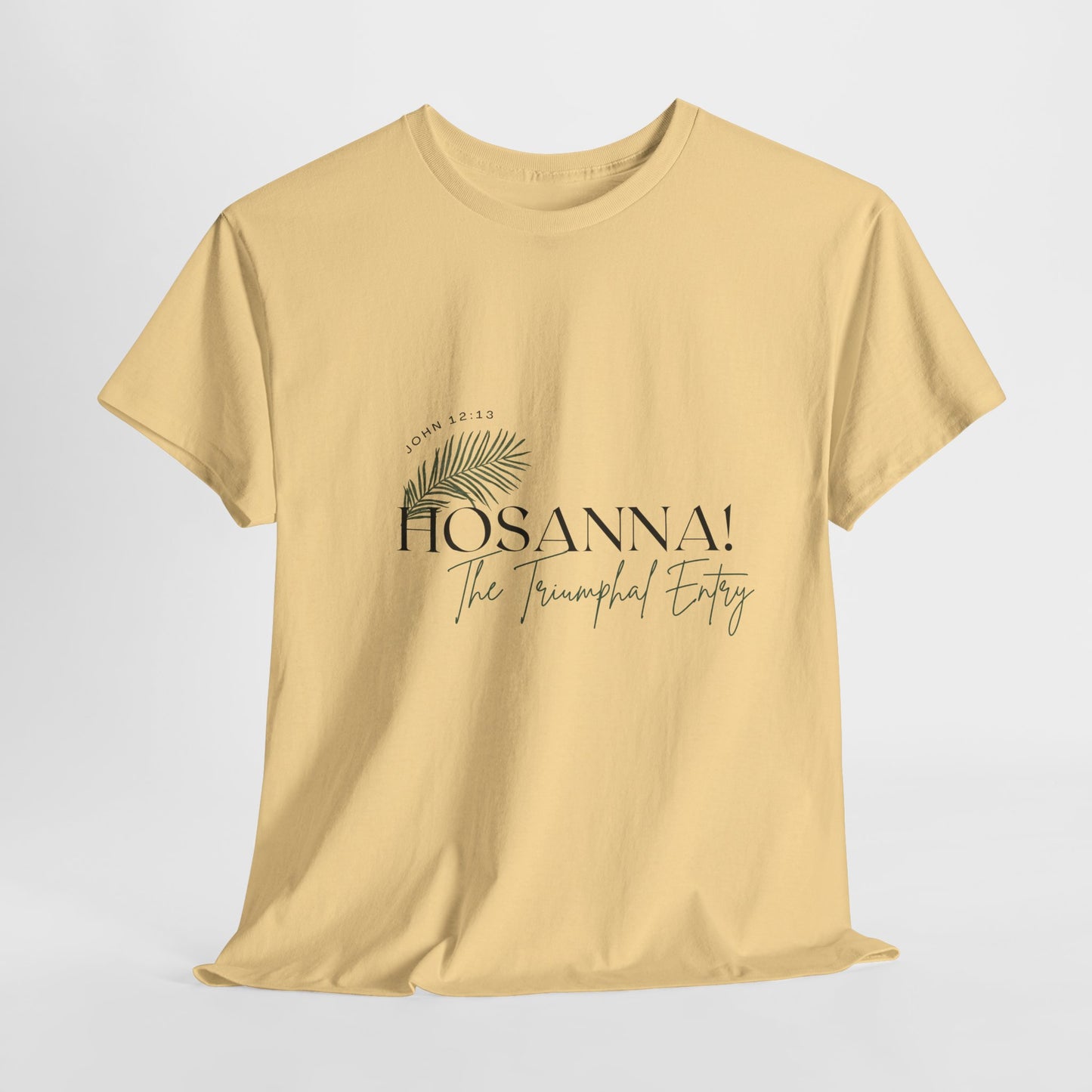 Unisex Heavy Cotton Tee - "HOSANNA! The Triumphal Entry" - Perfect for Easter Celebrations