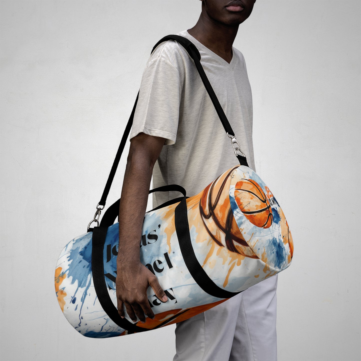 Colorful Basketball Duffel Bag - Perfect for Sports Enthusiasts & Gym Lovers