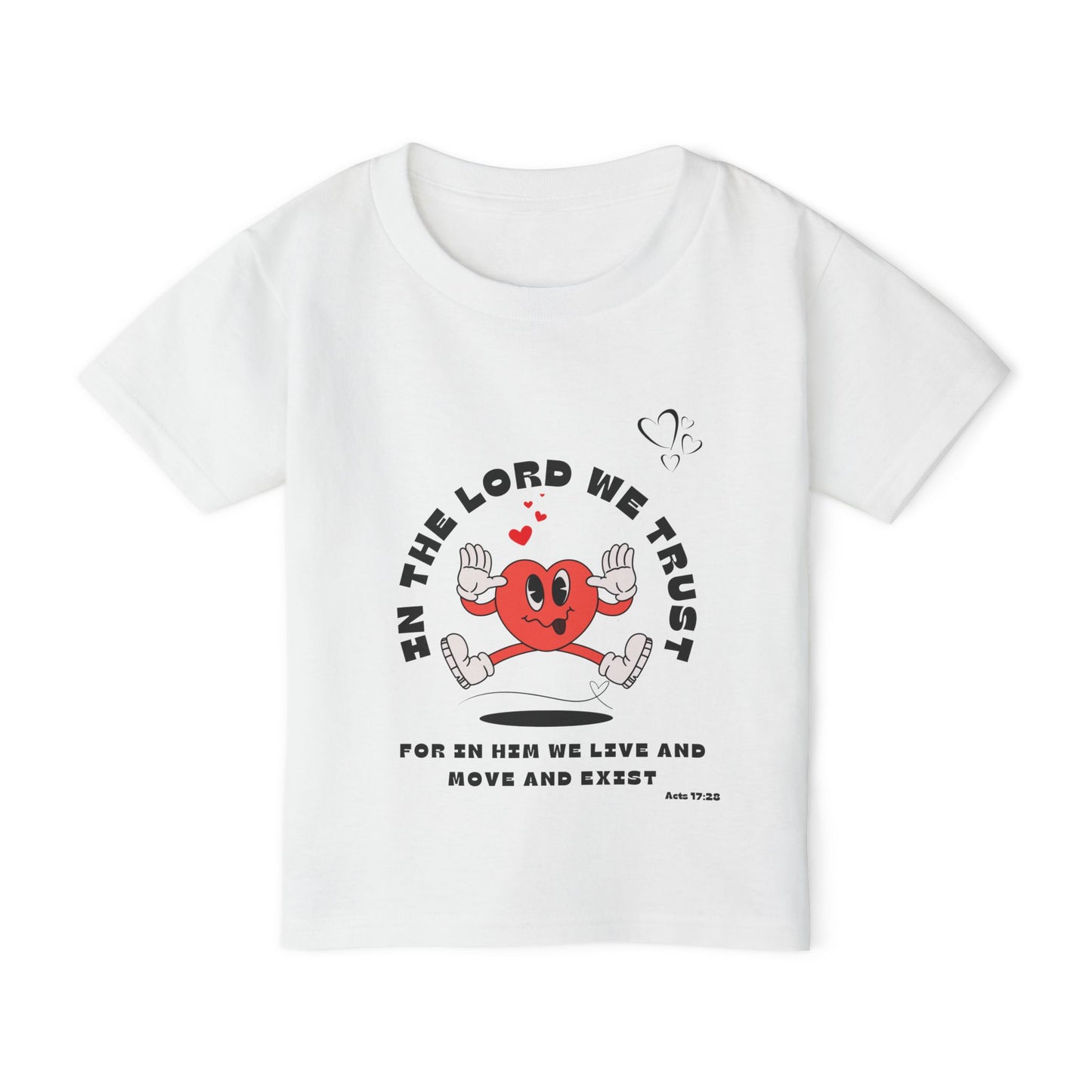 Cute Toddler T-Shirt - "In The Lord We Trust" Design