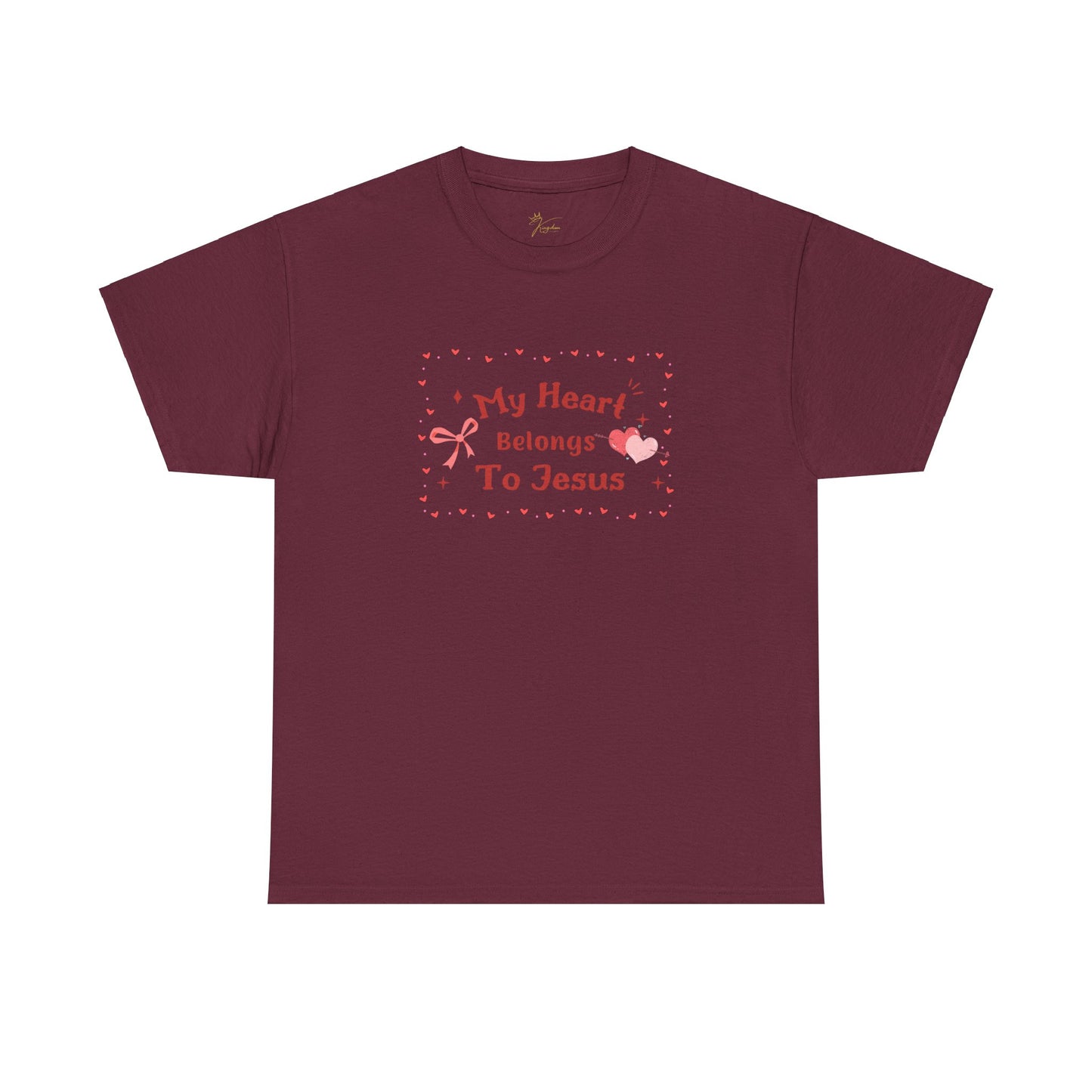 Faith-Inspired Unisex Heavy Cotton Tee - 'My Heart Belongs To Jesus'