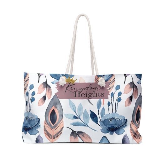 Kingdom Heights Floral Weekender Bag for Travel & Getaways