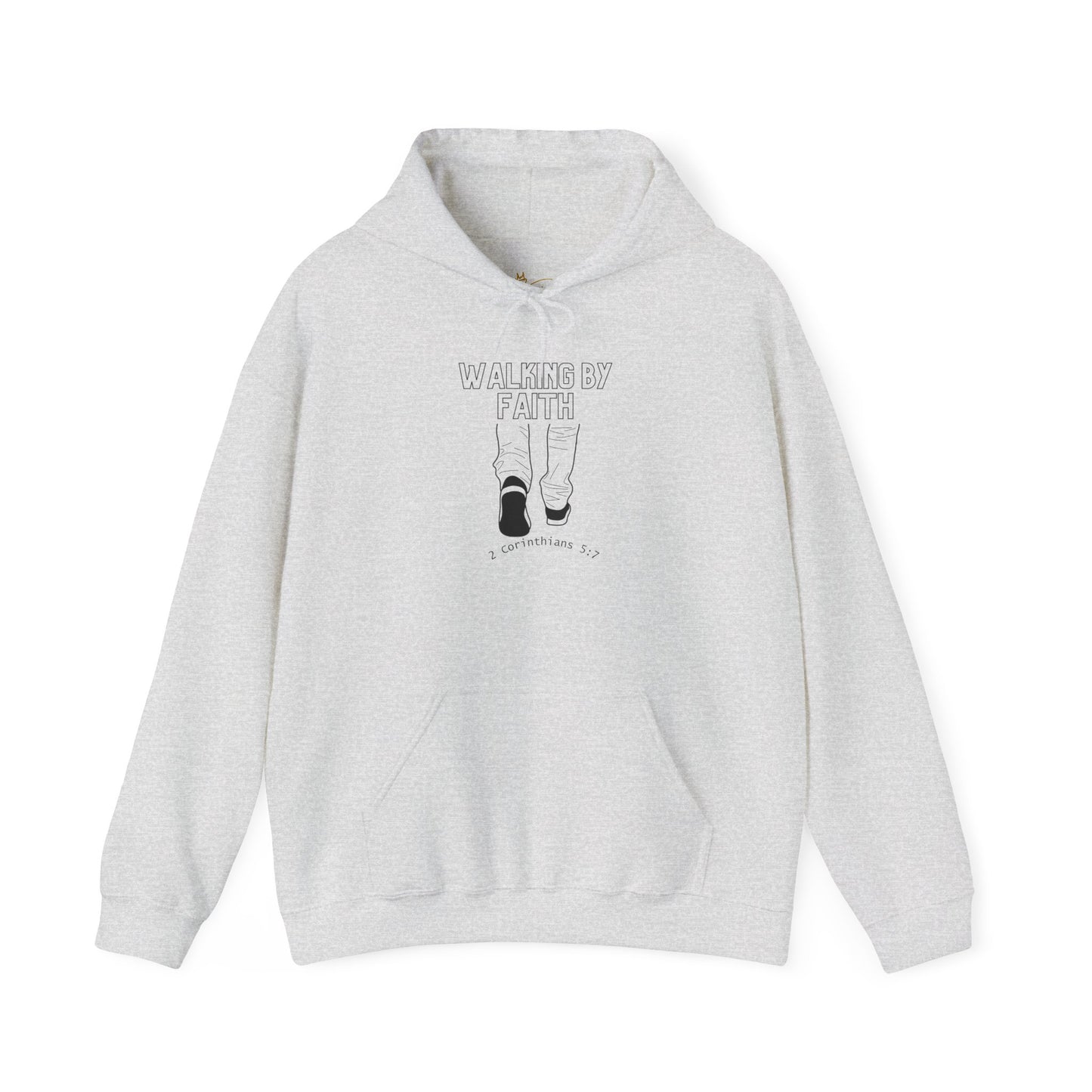 Faith-Inspired Unisex  Hoodie - 'Walking by Faith' Design