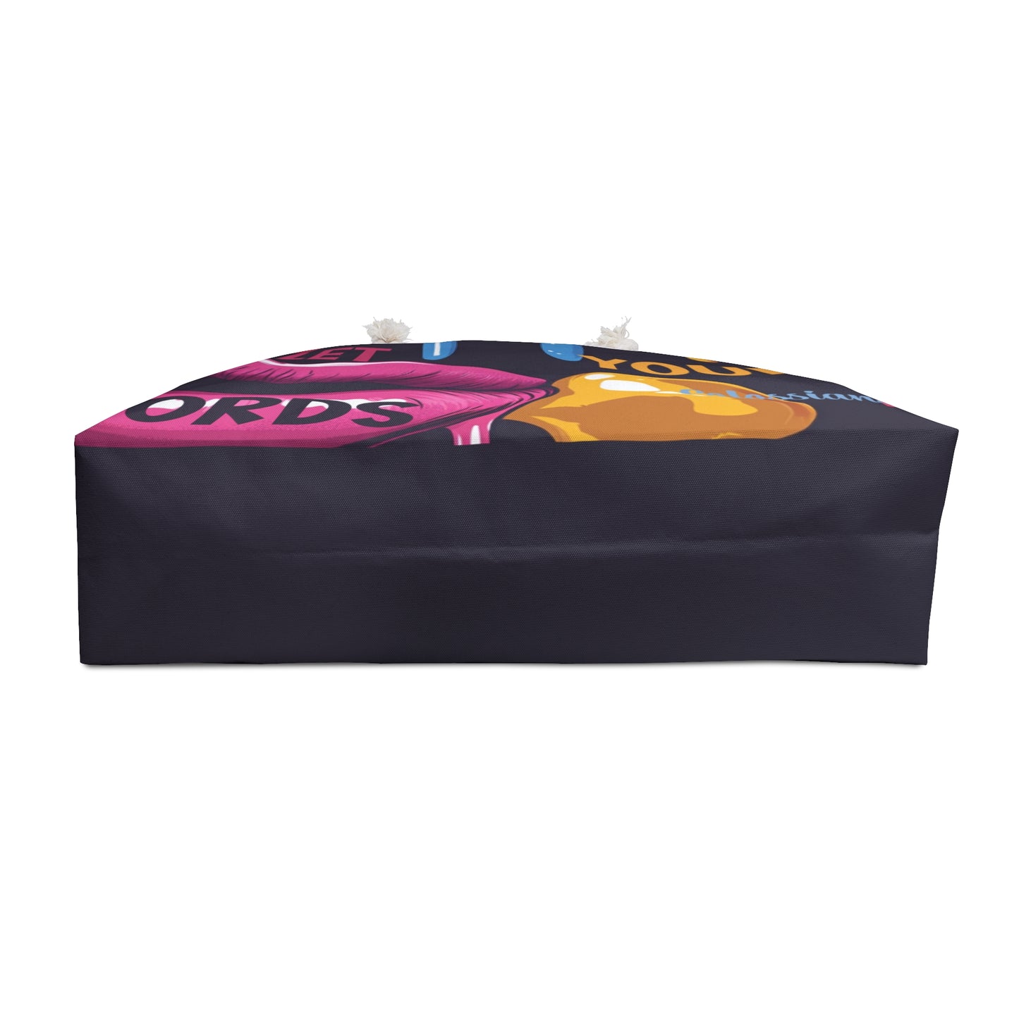 Colorful Inspirational Weekender Bag - 'Let Your Words Drip with Grace' Design