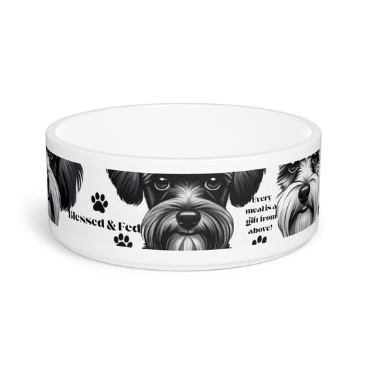 Blessed & Fed Pet Bowl - Cute Dog Design for Pet Lovers