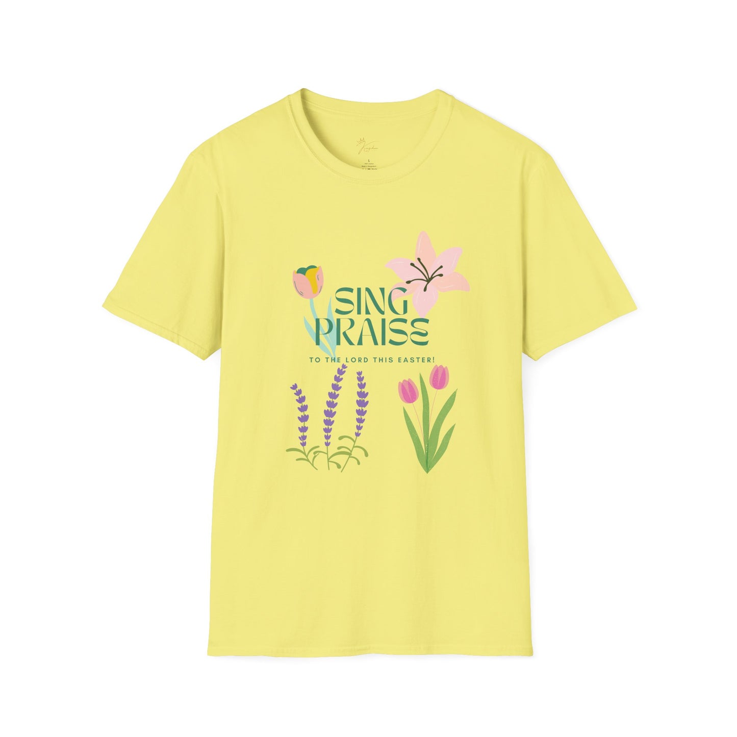 Easter Floral T-Shirt - 'Sing Praises' Design