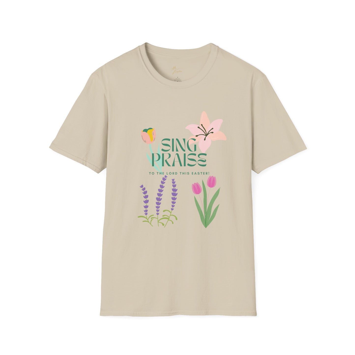 Easter Floral T-Shirt - 'Sing Praises' Design