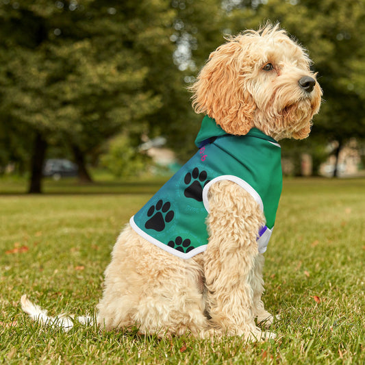 Colorful Pet Hoodie with Psalm 150:6 Design for Stylish Dogs