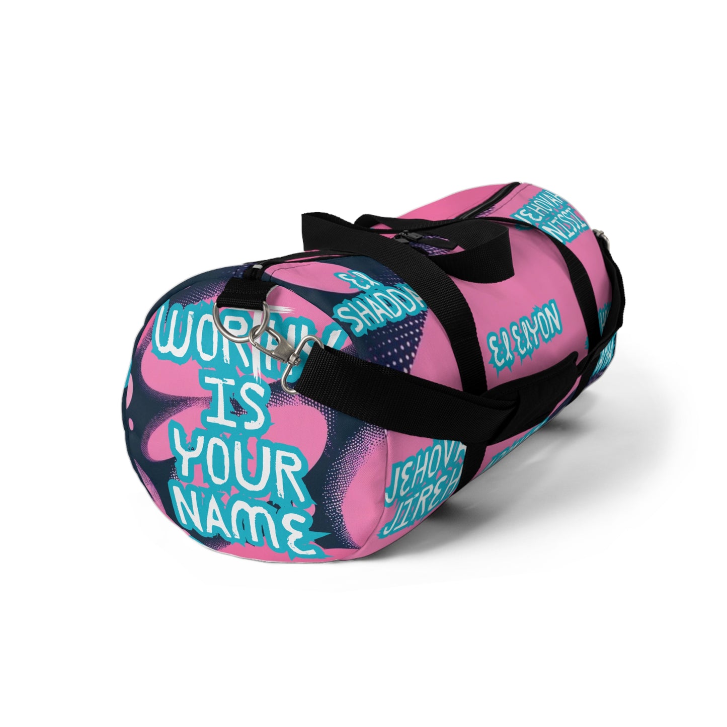 Inspirational Duffel Bag with Names of God - Perfect for Gym & Travel