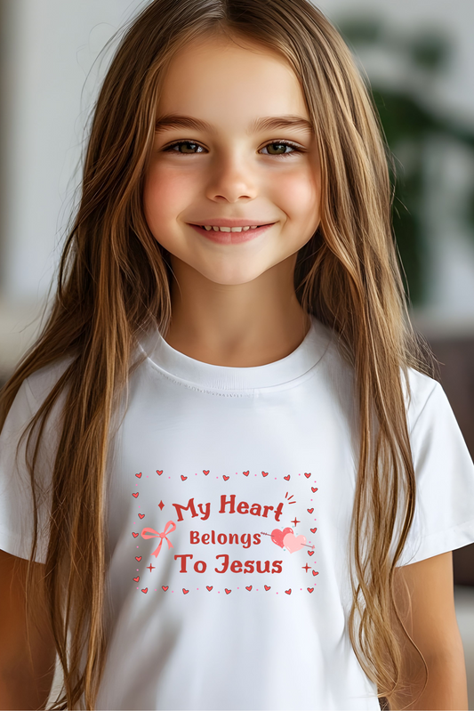 Kids 'My Heart Belongs To Jesus' Tee - Cute Christian Apparel for Children