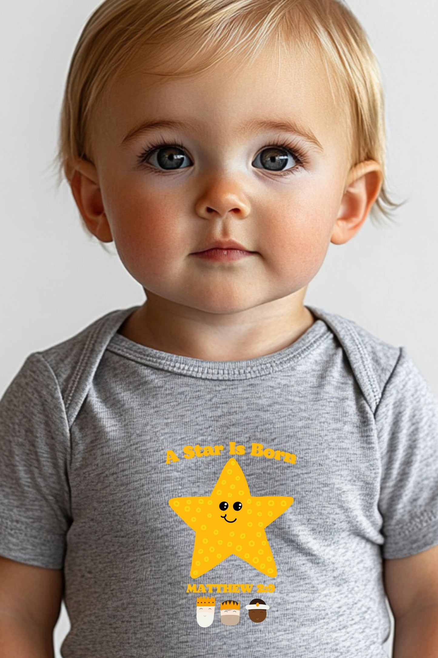 Star of Bethlehem Onesie- Infant Fine Jersey Bodysuit