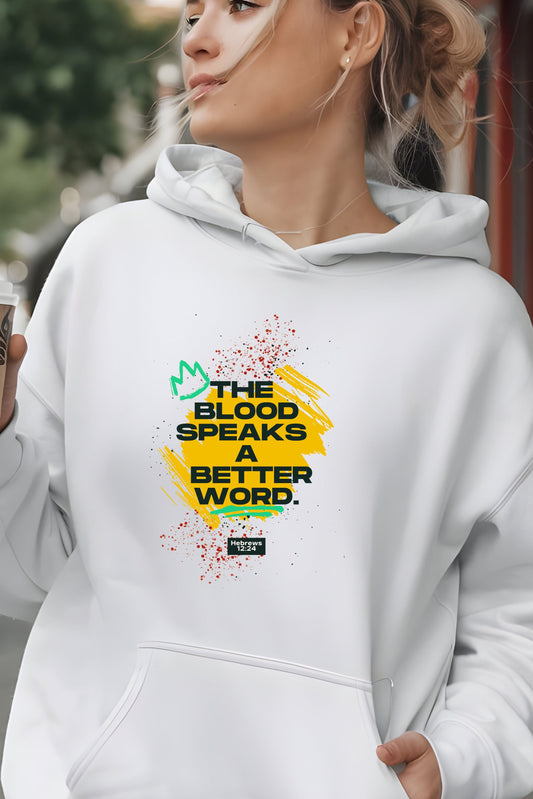 The Blood Speaks a Better Word - Unisex Heavy Blend™ Hooded Sweatshirt