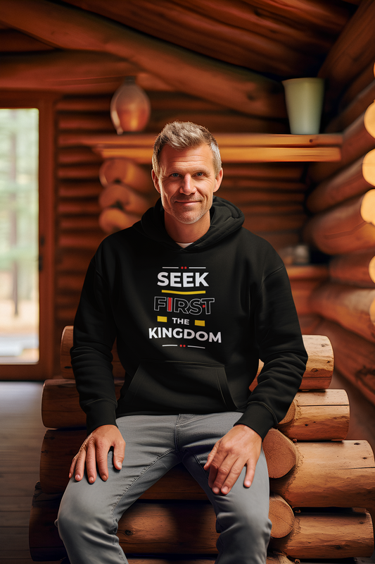 Unisex Hoodie - 'Seek First the Kingdom' Inspirational Design